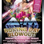 Picks/Recommends – “Brilliant Knockout Blow Of A Bash” – A:M Ultra’s “Boxing Day Blowout” – Wednesday 26th December – Pick Of the Day/Festive Focus Extra