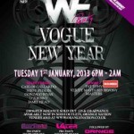 Picks/Recommends – “Don’t Just Stand There, Let’s Get To It” – WE “Vogue” NYD Tea-Dance – Tuesday 1st January – Pick Of The Day/Extra Bites Special