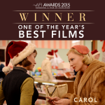 Films – “Simply Stunning Screenplay” – Carol  – Monday 21st March – DVD Release Review